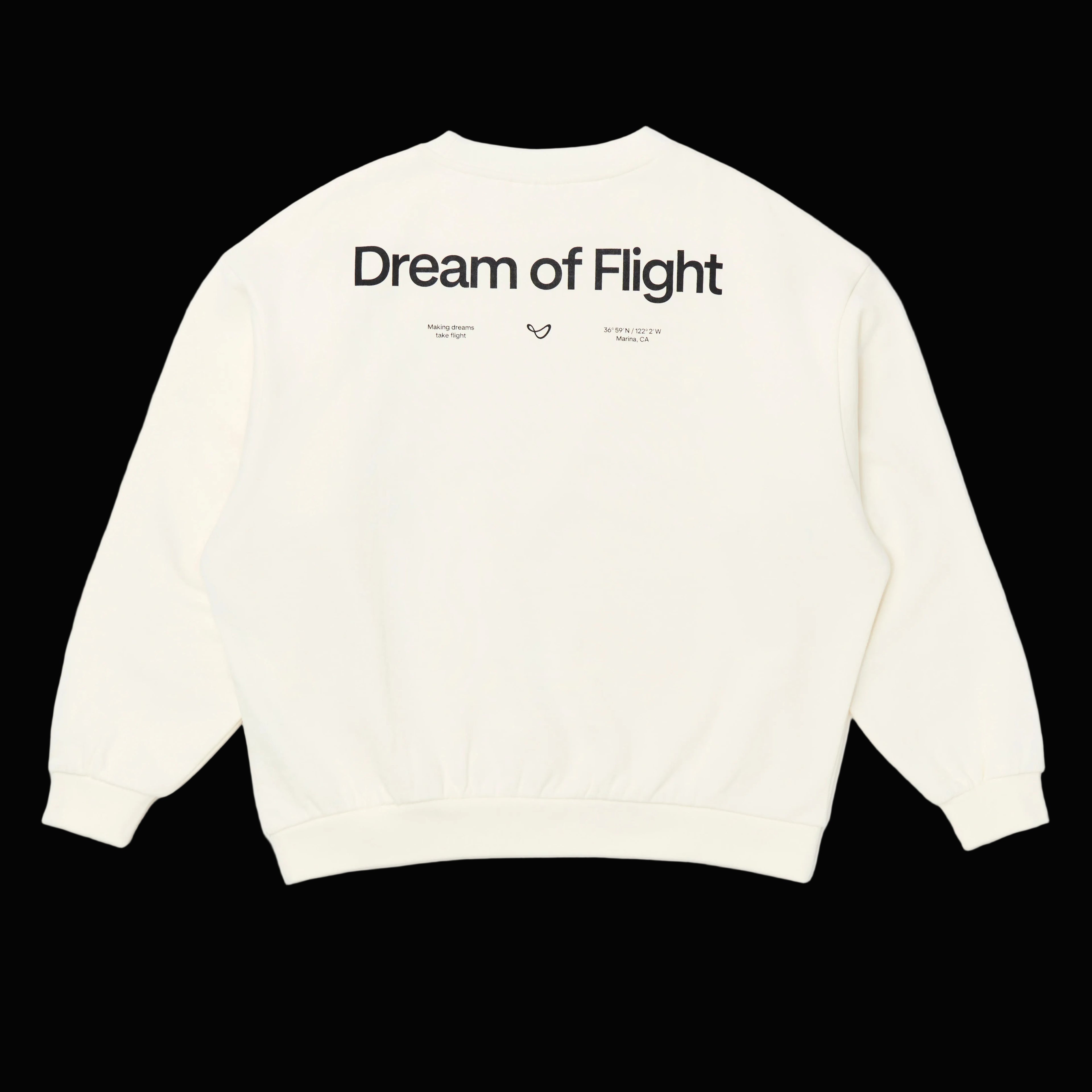 Crewneck "Dream of Flight" Sweatshirt (White)