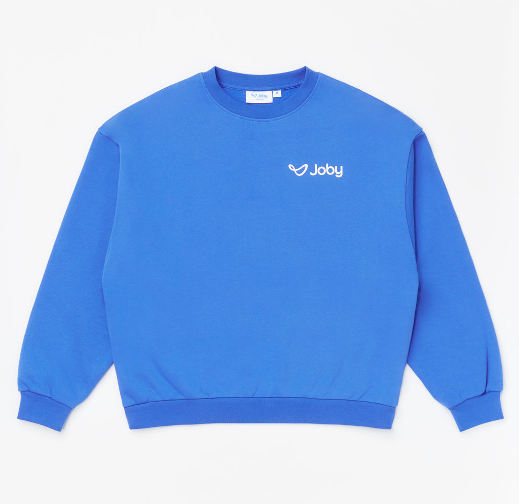 Crewneck "Heart" Sweatshirt (Blue)