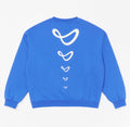 Crewneck "Heart" Sweatshirt (Blue)