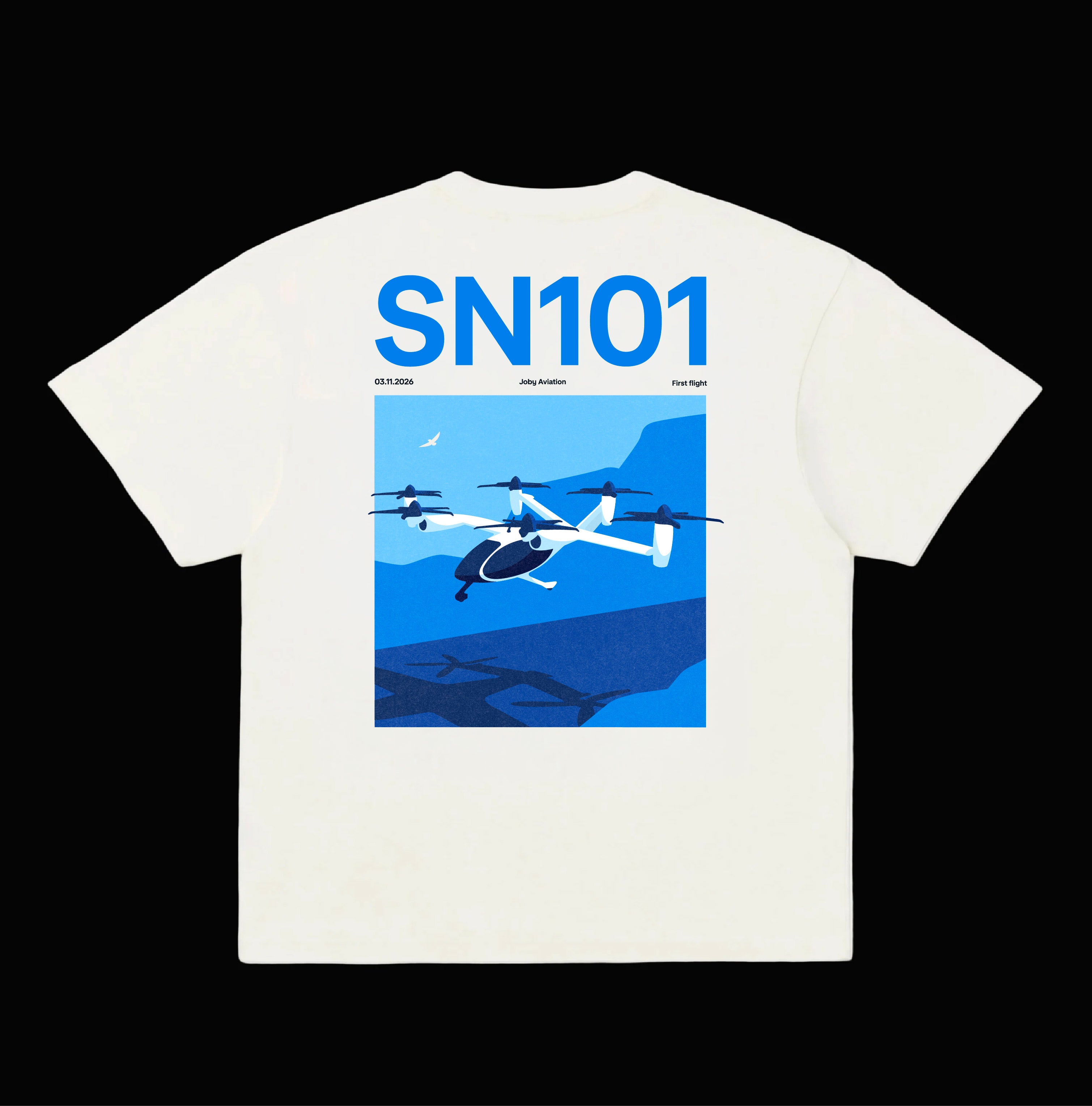 Joby "101 First Flight" T-Shirt (White) - LIMITED PREORDER