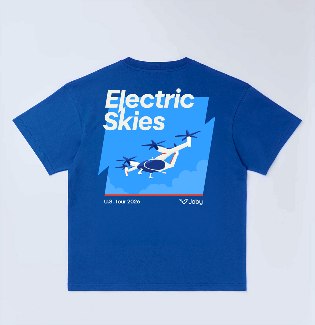 Joby "Electric Skies" T-Shirt (Blue)
